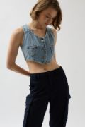 Denim Cepli Yelek resmi